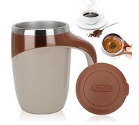 Smart Self-Stirring Mug - Stainless Steel, 12oz, Coffee, Tea, Hot Chocolate, Milk, Cocoa, Protein