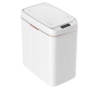 Smart Sensor Bathroom Trash Can - Contactless Automatic Lid Garbage Bin, Square Slim Touch-Free Waste Container, Hygienic Motion Activated Dustbin | For Bathroom, Toilet, Bedroom, Office, Living Room,