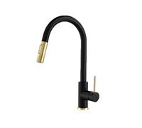 Smart Sensor Kitchen Faucet - Touchless Black Inductive Tap with Dual Water M, Single Handle, Easy Install, Modern Design for Effortless Hygiene & Convenience