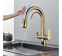 Smart Sensor Kitchen Faucet Touchless Operation Dual Mode Spout Hot/Cold Water Mixer Chrome Finish Deck Mount Easy to Use & Hygienic Kitchen Upgrade