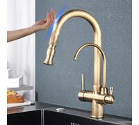 Smart Sensor Kitchen Faucet Touchless Operation Dual Mode Spout Hot/Cold Water Mixer Chrome Finish Deck Mount Easy to Use & Hygienic Kitchen Upgrade
