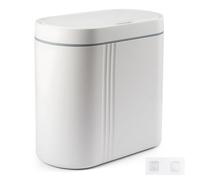 Smart Sensor Touchless Trash Can Slim Design Odor Proof Sealed Lid Trash Bin, Wall Mounted for Bathroom Kitchen Bedroom Living Room