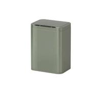 Smart Sensor Trash Can, 20L Stainless Steel Touchless Bin for Home, Kitchen & Living Room, Luxury Automatic Waste Basket with Lid (Green)