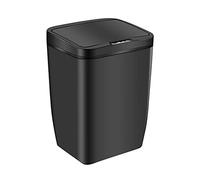 Smart Sensor Trash Can Automatic Inductive Waste Bin for Kitchen & Bathroom Touchless Rubbish Bin Black Hands-Free Garbage Can Modern Design Waste Container