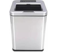 Smart Sensor Trash Can with Retro Wood Grain Design for Kitchen and Bathroom Waste Disposal