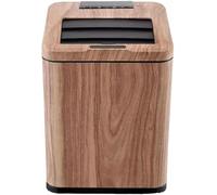 Smart Sensor Trash Can with Retro Wood Grain Design for Kitchen and Bathroom Waste Disposal