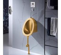 Smart Sensor Wall Mounted Urinal with Built in F Commercial Design Spill Proof & Splash Resistant for High Traffic Restrooms