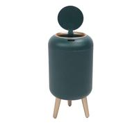Smart Sensor Wastebasket,Waterproof Plastic Touchless Trash Can,Automatic Motion Sensor Garbage Bin,10L Dark Green for Bathroom Kitchen RV Office,Hands Free Lid with Odor Control