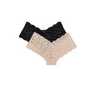 Smart+Sexy Women's 2-Pack Boyleg Boy Short Panties, in The Buff/Black Hue, 14