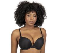 Smart & Sexy Women's Maximum Cleavage Underwire Push Up Bra, Available in Single and 2 Packs, Semi-Sheer, Black Hue (Mesh), 38C
