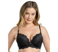 Smart & Sexy Women's Maximum Cleavage Underwire Push Up Bra, Black Hue, 32 B