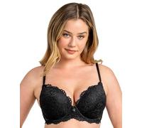 Smart & Sexy Women's Maximum Cleavage Underwire Push up Bra, Black Hue, 32B