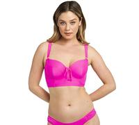 Smart & Sexy Women's Plus Size Long Lined Underwire Bikini Top, Fuchia Sizzle, 3 8D US