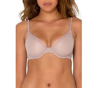 Smart & Sexy Women's Sheer Demi Underwire Bra, Bark (Mesh), 36C