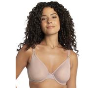 Smart & Sexy Women's Sheer Demi Underwire Bra, Bark (Mesh), DD