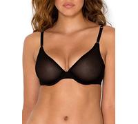 Smart & Sexy Women's Sheer Demi Underwire Bra, Black Hue (Mesh), 32D