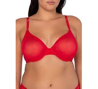 Smart & Sexy Women's Sheer Mesh Demi Underwire Bra, Crantastic, 34D