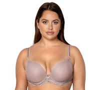 Smart & Sexy Women's Signature Lace Push-up Bra, Opaque, Bark, 34A