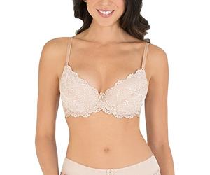 Smart & Sexy Women's Signature Lace Push Up Bra-Perfect for Seeking Effortless Style and Comfort, Opaque, in The Buff, 38 A