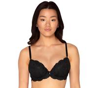 Smart & Sexy Women's Signature Lace Push-up Bra, Sheer, Black Hue, 40D