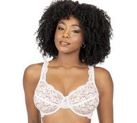 Smart & Sexy Women's Signature Lace Unlined Underwire Bra, Opaque, White, 34 D