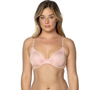 Smart & Sexy Women's Silky Smooth Demi Unlined Underwire Bra Full Coverage, Opaque, Blushing Rose, 38 E