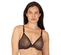 Smart & Sexy Women's Sujetador Demi Con Aros Rejilla Transparente Demi Bra (Pack of 2)