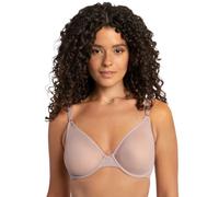 Smart & Sexy Women's Sujetador Demi Con Aros Rejilla Transparente Demi Bra (Pack of 2)