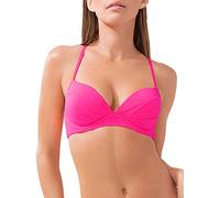 Smart & Sexy Women's Swim Convertible Push-up Bikini Top Swimwear Secret Line, Fuchia Sizzle, 36B
