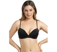 Smart & Sexy Women's Swim Secret Convertible Push-up Bikini Top, Black Hue, 36B