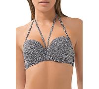 Smart & Sexy Women's Swim Secret Halter Bikini Top, Itsy Pebbles, 40DD