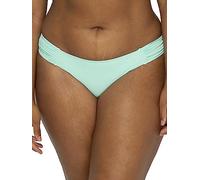 Smart & Sexy Women's Swimwear Knockout Bikini Bottoms Swimsuit, Mint Chip, L