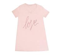 Smart & Sexy Women's V-Neck Oversized Sleep Shirt Pajama Top, Blushing Rose 'Love', 6X