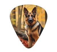 Smart shepherd dog Printed pick set - 12 pieces, thin, medium and thick guitar picks, suitable for guitar, bass, electric guitar and ukulele