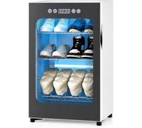 Smart Shoe Drying Cabinet ，Featuring Dual Turbo Fans，with Digital Controls & 24 Timer, for 6-8 Pair Boots, Sandals, Slippers
