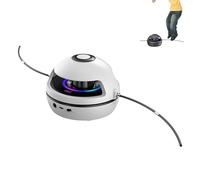 Smart Skipping Rope, New Cordless Skipping Ropes for Adults Kids with Bluetooth Music, 1-10 Speed Remote Kids Jump Rope Machine with Counter, Family Games (White)