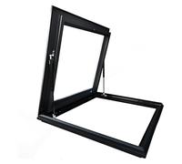 Smart Skylight Window with Remote Control Tempered Glass Gas Spring Lift Rain Sensor Energy-Efficient Ventilation for Attic or Conservatory