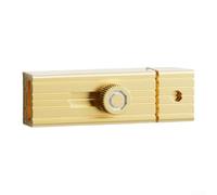 Smart Sliding Door Lock with Zinc Alloy Construction and Self Illuminating Feature for Enhanced Low Light Usability (Gold)