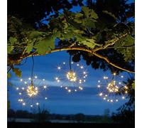 Smart Solar 1060272 LED Pendant Colour - Pack of 3, Black