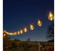 Smart Solar GloBulb String Lights, Set of 40 in Warm White | Charlies