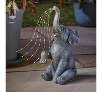 Smart Solar 36 x 18 cm Warm White LED Solar Powered Elephant Garden Ornament
