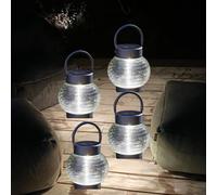 Smart Solar 4Pc Solar Led Hanging Garden Lanterns