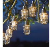 Smart Solar Anglia Solar-Powered Warm White 10 Led Outdoor String Lights
