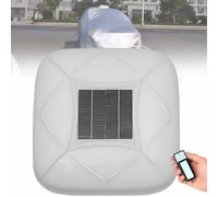 Smart Solar Charging Car Cover with Remote Control, Quick 10s Electric Shrink Window Protection, Multiple Sizes for Sedan, SUV, MPV - White 3L