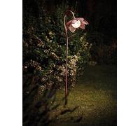 Pretty Damasque Bloom Stake Light Garden Stunning Silhouette Light Solar Powered [EEK: A]