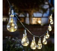 Smart Solar Garden 1060100 Eureka! Solar Lightbulb String Light 10 Bulbs, Multi-Colour
