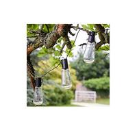 Smart Solar Garden Products 1060265 Eureka! Vintage Lightbulb Solar String Lights 10 Bulbs, Multi-Colour