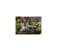 Smart Solar Fairy Spotlights Set of 3 - Resin Fairies with Acrylic Wings, Solar LED Lights, 8h Glow, On/Off Switch (C-5050642161701)