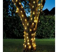 Solar Firefly Solar-Powered Warm White 100 Led Outdoor String Lights