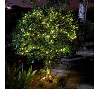 Smart Solar Firefly Solar-Powered Warm White 50 Led Outdoor String Lights